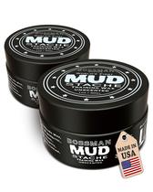 Cera de bigode Bossman MudStache sem perfume 60 ml (pacote com 2) Cera de bigode Bossman MudStache sem perfume 60 ml (pacote com 2)