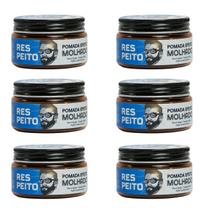 Cera de Cabelo Efeito Molhado 65g Barba de Respeito 6 unid