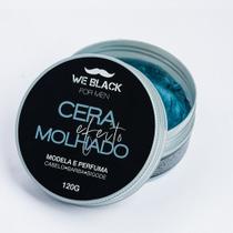Cera De Cabelo Masculino Profissional Efeito Molhado WE BLACK 120g - Fixação Forte e Brilho Intenso com Fragrância Importada
