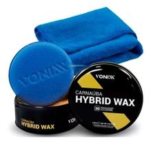 Cera de carnauba hybrid wax 120g vonixx + toalha microfibra