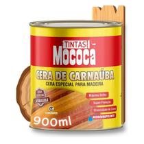 Cera De Carnaúba Para Madeira Em Pasta Mococa 900ml Incolor