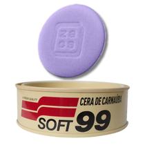 Cera de Carnaúba Soft99 All Colors + Aplicador de Espuma