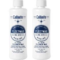 Cera de limpeza Collinite 870 Fleetwax Marine 473 ml, pacote com 2