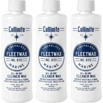 Cera de limpeza Collinite No. 870 Fleetwax Marine 473 ml, pacote com 3