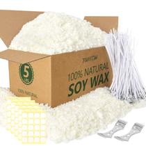 Cera de vela de soja para fabricação de velas FUHITIM 2,27 kg Saco+Kit Cera de vela de soja para fabricação de velas FUHITIM 2,27 kg Saco+Kit