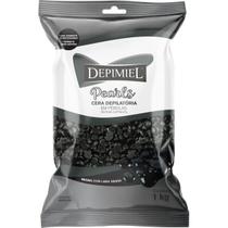 Cera Depilação Depimiel Pérolas Negra Com Lama Negra 1kg