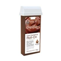 Cera Depiladora Roll On Depilflax Chocolate 100g Cera Depiladora Roll On Depilflax Chocolate 100g
