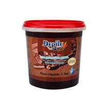 Cera Depilatória Chocolate Depile Plus PROFISSIONAL HIDROSSOLÚVEL 1,3 Kg