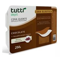 Cera depilatória chocolate Tutti Depil 250g