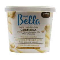 Cera Depilatória Cremosa para Micro-ondas Chocolate Branco 100g - Depil Bella