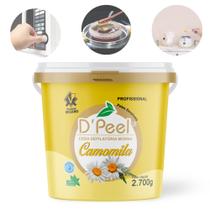Cera Depilatória D'peel - Profissional Camomila Balde 2.700Kg Hidrossolúvel + 1 PCT Lencos 25 Uni