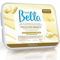 Cera Depilatória Depil Bella Chocolate Branco 800g