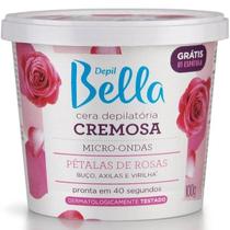 Cera Depilatória Depil Bella Cremosa Pétalas de Rosas 100g