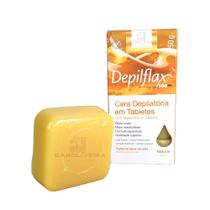 Cera Depilatoria Depilflax 250gr em tabletes para remoção de pelos