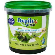 Cera Depilatória Extra Menta Depile Plus 600g Pelos Grossos
