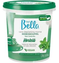 Cera Depilatória Hidrossolúvel Depil Bella 1,3kg Hortelã