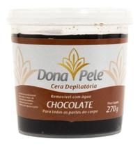 Cera Depilatória Hidrossolúvel Dona Pele Chocolate - 270g Cera Depilatória Hidrossolúvel Dona Pele Chocolate - 270g