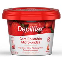 Cera Depilatória Micro-Ondas Depilflax Morango 200g Cera Depilatória Micro-Ondas Depilflax Morango 200g