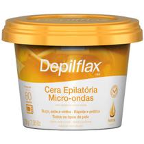 Cera Depilatoria Micro-ondas Natural Depilflax Buco Axila Virilha Todos os Tipos Pele Rapida 200g Cera Depilatoria Micro-ondas Natural Depilflax Buco Axila Virilha Todos os Tipos Pele Rapida 200g