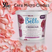 Cera depilatória micro-ondas pétalas rosas depil bella 200g