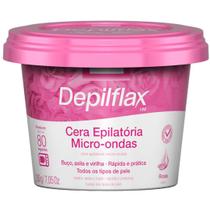 Cera Depilatoria Micro-ondas Rosas Depilflax Buco Axila Virilha Todos os Tipos Pele Rapida 200g Cera Depilatoria Micro-ondas Rosas Depilflax Buco Axila Virilha Todos os Tipos Pele Rapida 200g
