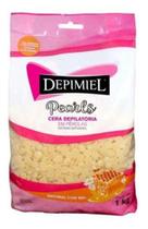 Cera Depilatória Natural Com Mel Pearls 1kg Depimiel