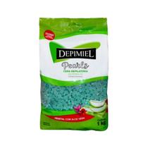 Cera Depilatória Pearls Vegetal Aloe Vera 1kg - Depimiel