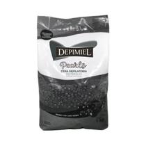 Cera Depilatória Pérolas Pearls Negra 1kg Depimiel Cera Depilatória Pérolas Pearls Negra 1kg Depimiel