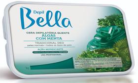 Cera Depilatória Quente Depil Bella Algas e Menta 1Kg