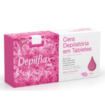 Cera Depilatoria Quente Em Tablet Rosa 1kg Depilflax Para Depilação Espanhol