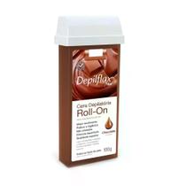 Cera Depilatória Roll-On Chocolate Depilflax 100G