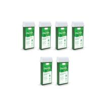 Cera Depilatória Roll-On Hortelã Depilflax Kit 5x100g
