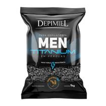 Cera Depimiel em Pérolas MEN TITANIUM 1kg