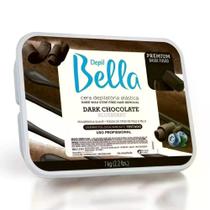 Cera Elástica Quente em Barra Dark Chocolate Depil Bella 1KG