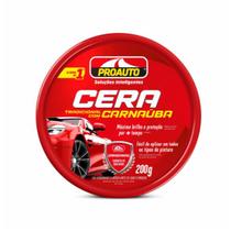 Cera em Pasta Proauto Tradicional 200g Brilho e Proteção para Pintura Automotiva Cera em Pasta Proauto Tradicional 200g Brilho e Proteção para Pintura Automotiva
