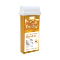 Cera Epilatória Depilflax Roll-on Natural 100g