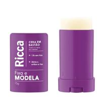 Cera Fixadora Cabelo Fixa Modela Alinha Fios em Bastão Ricca 15G