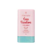 Cera Fixadora para Cabelo Mia Make com Pente Alinhador Controla o Frizz Fixa Finaliza e Modela Cera Fixadora para Cabelo Mia Make com Pente Alinhador Controla o Frizz Fixa Finaliza e Modela