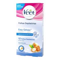 Cera Fria Corporal Veet Peles Delicadas 12 Folhas