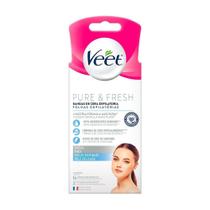 Cera Fria Depilatória Facial Veet Pure e Fresh 16 Unidades