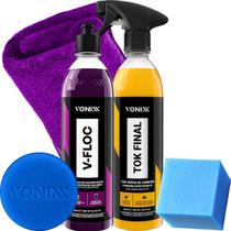 Cera liquida brilho e proteção tok final shampoo neutro concentrado v floc vonixx