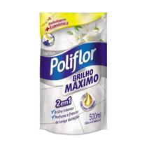 Cera Líquida Incolor Poliflor Brilho Máximo Sachê 500Ml Ref
