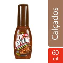Cera Líquida Para Sapato Q ' Brilho Marrom 60ml