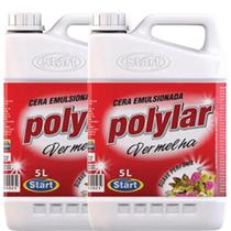 Cera Líquida Polylar Vermelha 5L 2 unidades