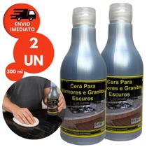 Cera Mármore E Granito Preto E Escuro Com Carnaúba 300ml Proteção Brilho Pia Cozinha Mesa Bancada Cera Mármore E Granito Preto E Escuro Com Carnaúba 300ml Proteção Brilho Pia Cozinha Mesa Bancada