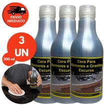 Cera Mármore E Granito Preto E Escuro Com Carnaúba 300ml Proteção Brilho Pia Cozinha Mesa Bancada Cera Mármore E Granito Preto E Escuro Com Carnaúba 300ml Proteção Brilho Pia Cozinha Mesa Bancada