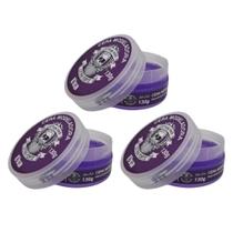 Cera Modeladora Captain Hair Uva 130G - Kit Com 3Un