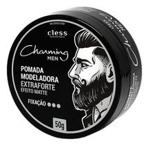 Cera Modeladora Cless Charming Men 50g Extra Forte EfeitoMatte Cera Modeladora Cless Charming Men 50g Extra Forte EfeitoMatte