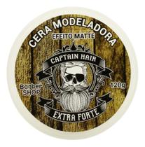 Cera Modeladora Efeito Matte Captain Hair 120g Cera Modeladora Efeito Matte Captain Hair 120g