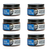 Cera Modeladora Efeito Molhado 65g Barba de Respeito 6 unid